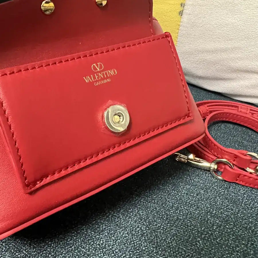 GARAVANI Mini LOCÒ Calfskin Box Bag with VLOGO SIGNATURE Details