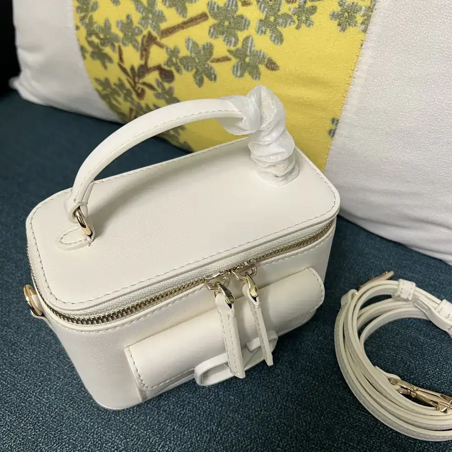 GARAVANI Mini LOCÒ Calfskin Box Bag with VLOGO SIGNATURE Details