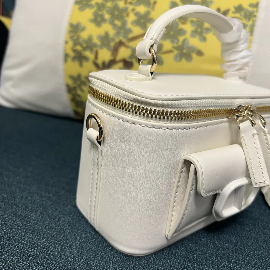 GARAVANI Mini LOCÒ Calfskin Box Bag with VLOGO SIGNATURE Details