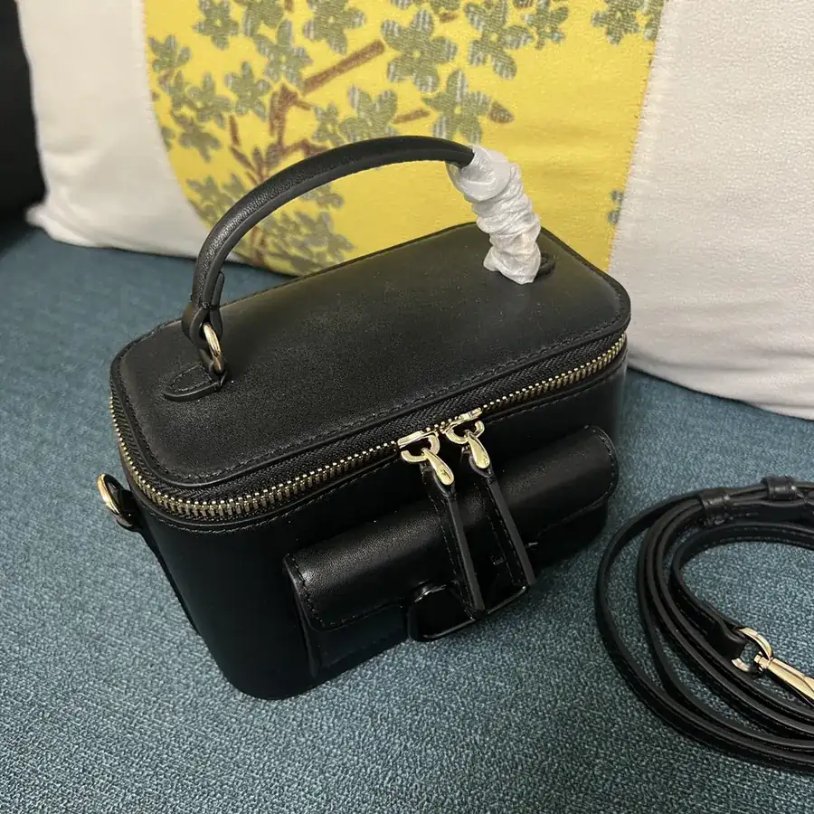 GARAVANI Mini LOCÒ Calfskin Box Bag with VLOGO SIGNATURE Detail