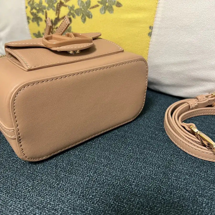 GARAVANI Mini LOCÒ Calfskin Box Bag with VLOGO SIGNATURE Detail