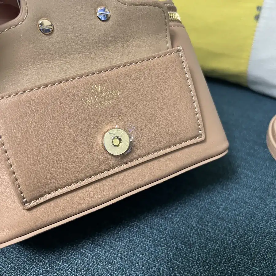 GARAVANI Mini LOCÒ Calfskin Box Bag with VLOGO SIGNATURE Detail