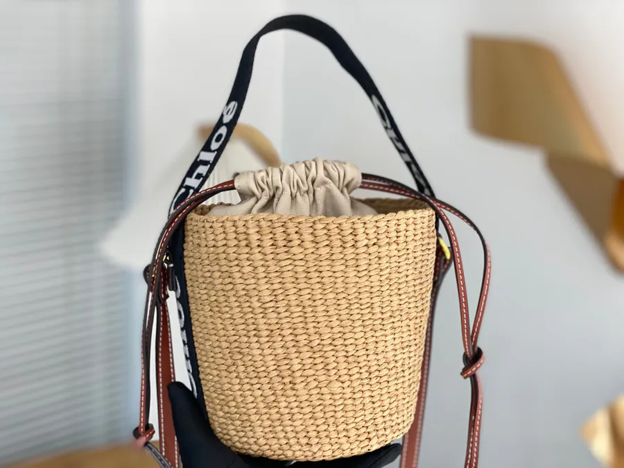 Chloe Woody Bucket Bag in Panda Color