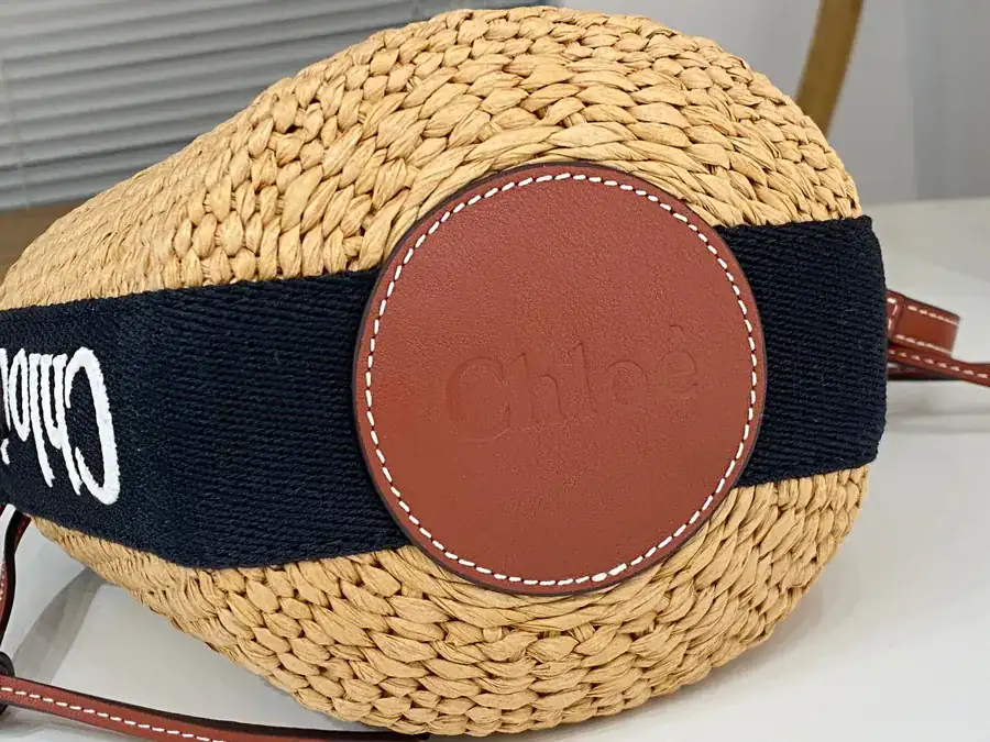 Chloe Woody Bucket Bag in Panda Color