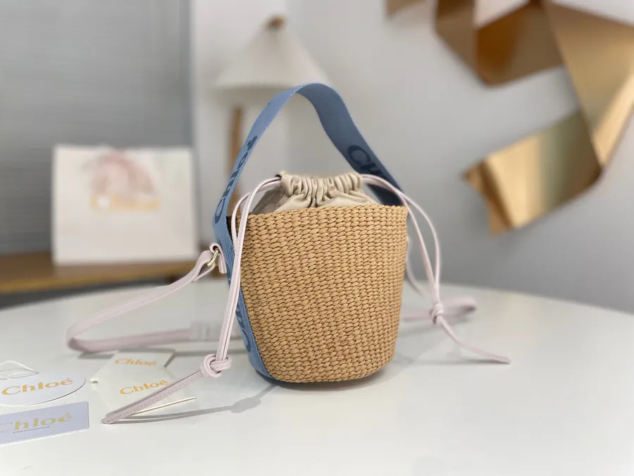 Chloe Woody Straw Bucket Bag in New Color