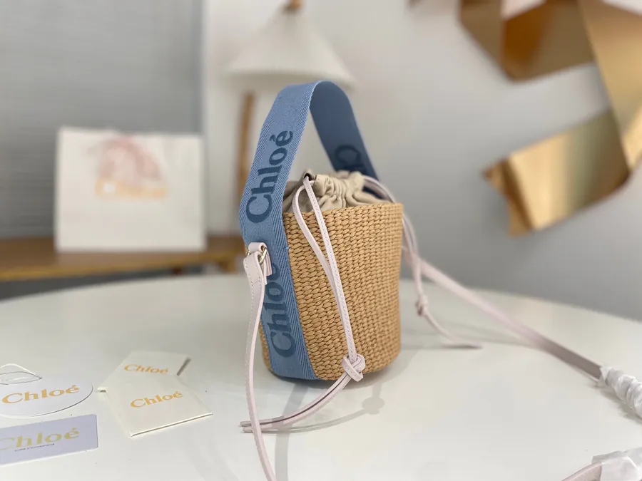 Chloe Woody Straw Bucket Bag in New Color