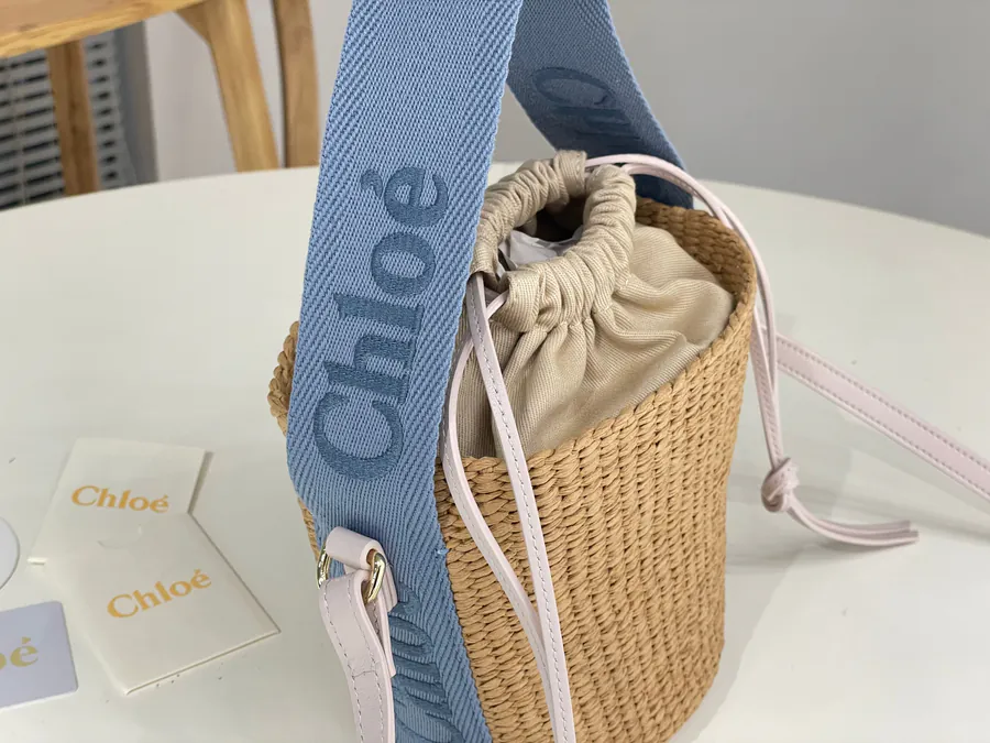 Chloe Woody Straw Bucket Bag in New Color