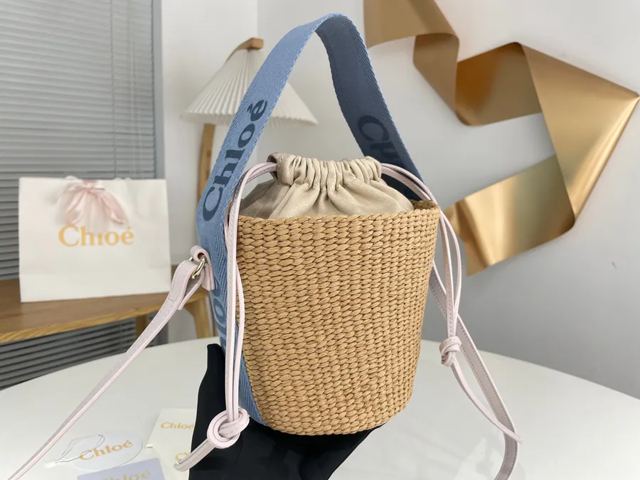 Chloe Woody Straw Bucket Bag in New Color