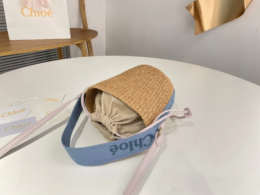 Chloe Woody Straw Bucket Bag in New Color