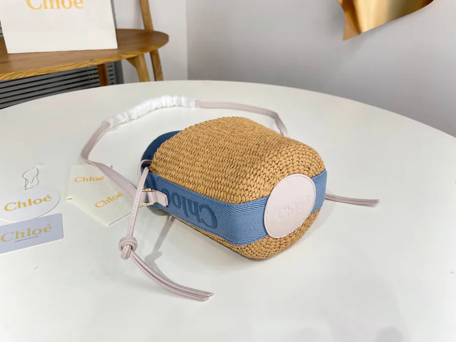 Chloe Woody Straw Bucket Bag in New Color