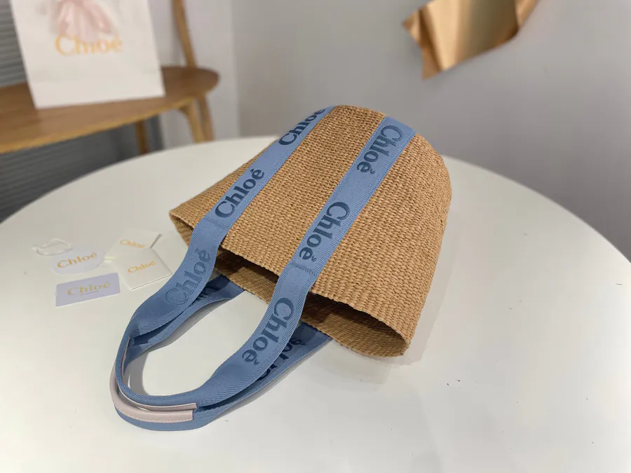 Chloe Woody Grass Basket Tote in New Color