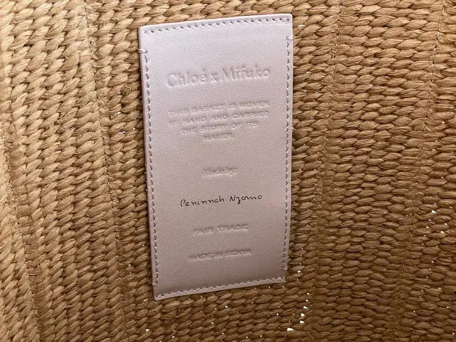 Chloe Woody Grass Basket Tote in New Color