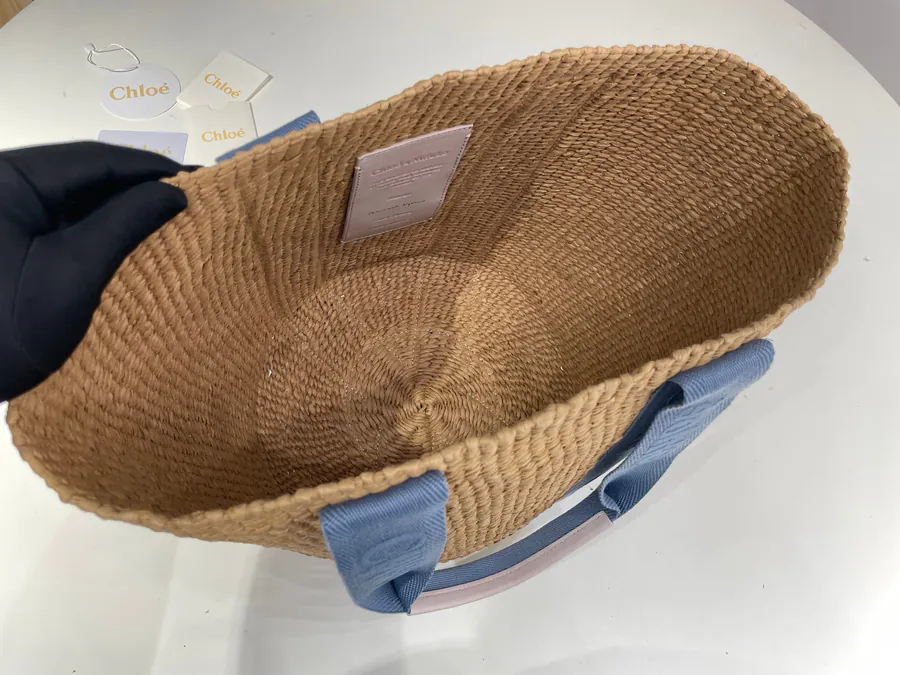 Chloe Woody Grass Basket Tote in New Color