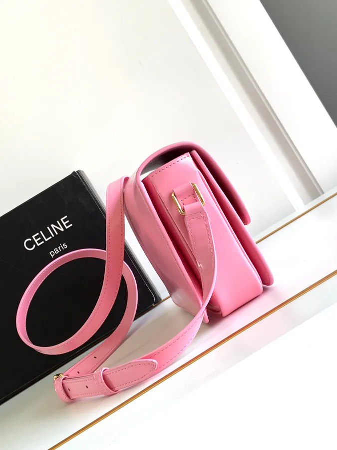 CELIN* Teen Triomphe Handbag Box Series, Classic Design, Grained Calfskin