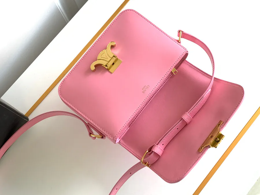 CELIN* Teen Triomphe Handbag Box Series, Classic Design, Grained Calfskin