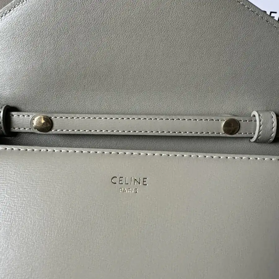 CELIN* CUIR TRIOMPHE Logo Print Leather WOC