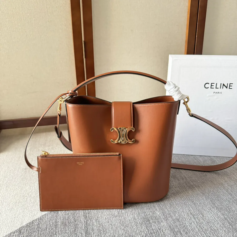 C House New Bucket Bag in Brown