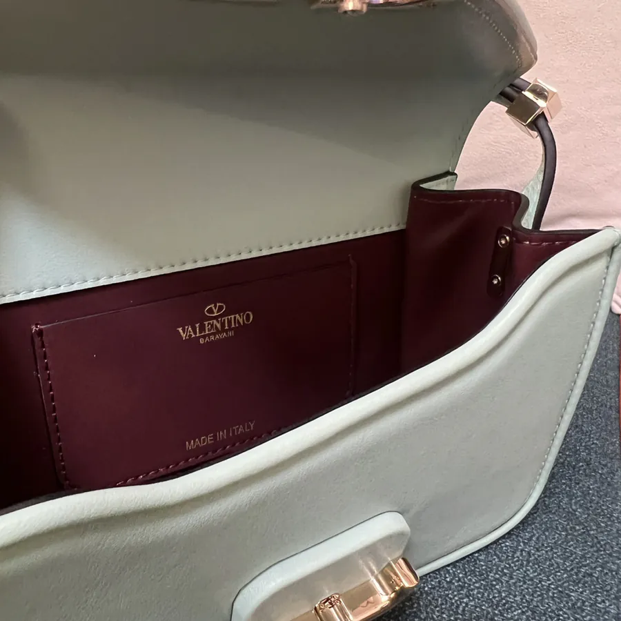 GARAVANI LETTER Mini Calfskin Handbag with VLOGO Signature Closure