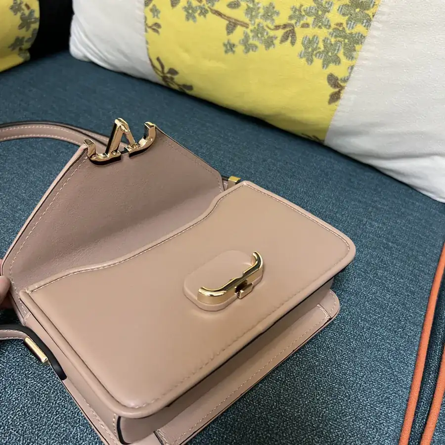GARAVANI LETTER Mini Calfskin Handbag with VLOGO Signature Closure