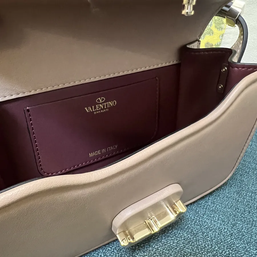 GARAVANI LETTER Mini Calfskin Handbag with VLOGO Signature Closure