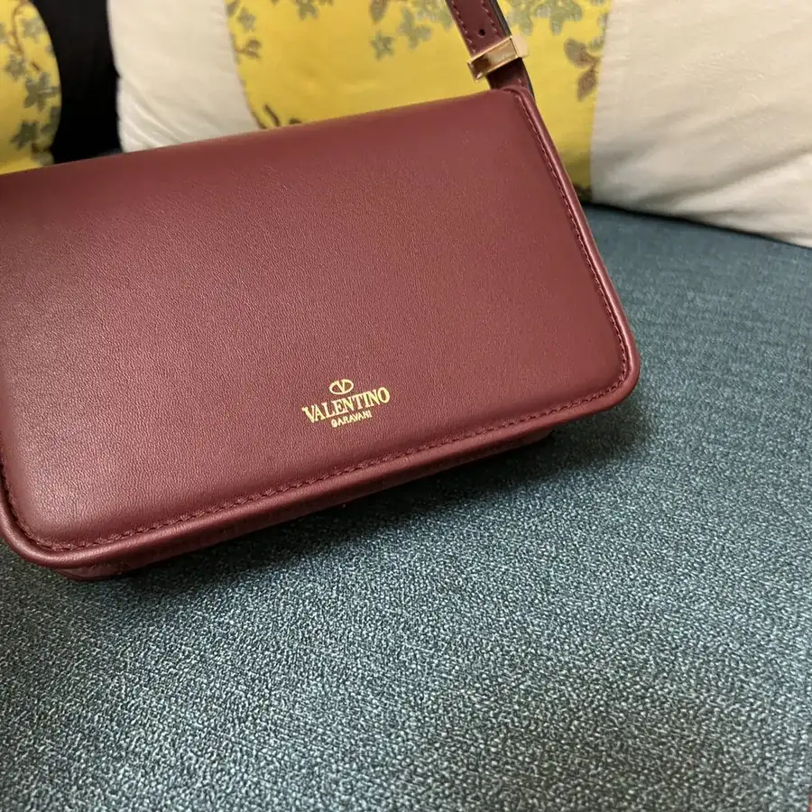 GARAVANI LETTER Small Calfskin Handbag with VLOGO SIGNATURE Button Closure