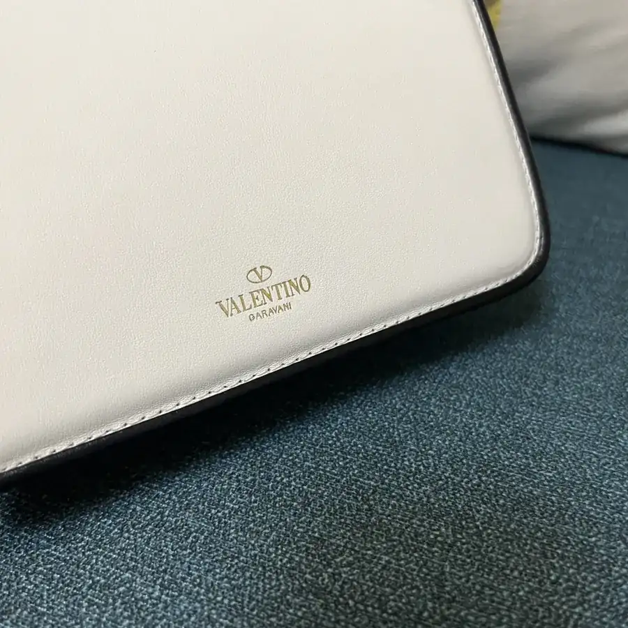 GARAVANI LETTER Mini Calfskin Handbag with V Logo Signature Closure