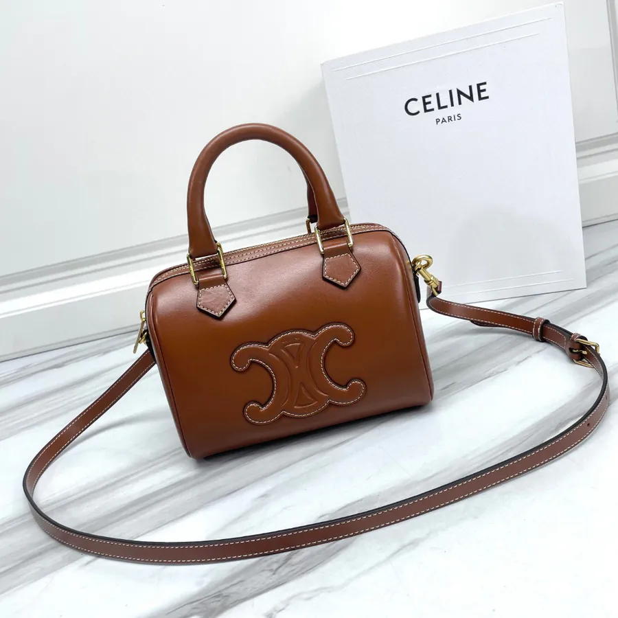 CELINE Small Smooth Calfskin Boston Bag