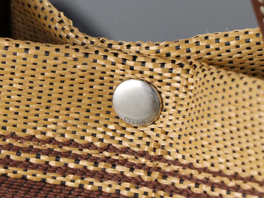 CE New Fabric Tote Bag with Mini Leather Trim