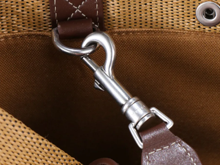 CE New Fabric Tote Bag with Mini Leather Trim