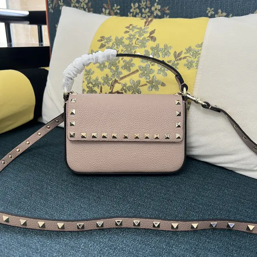 GARAVANI Grained Calfskin Bag with Stud Detail