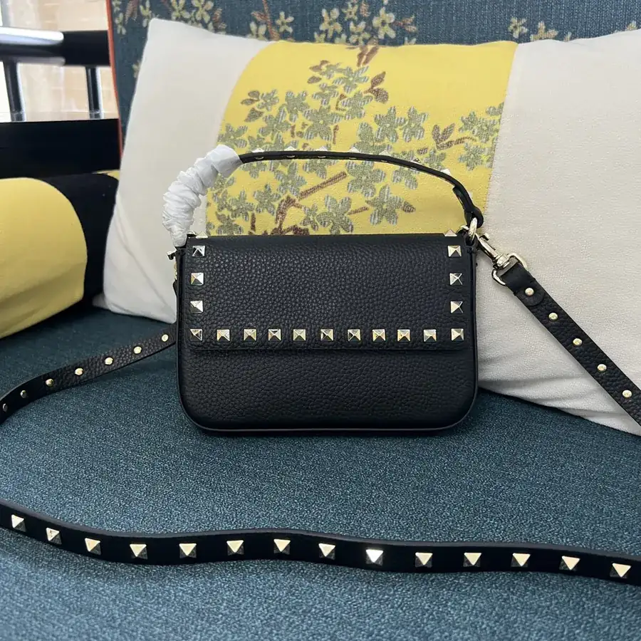GARAVANI Grained Calfskin Bag with Stud Detail