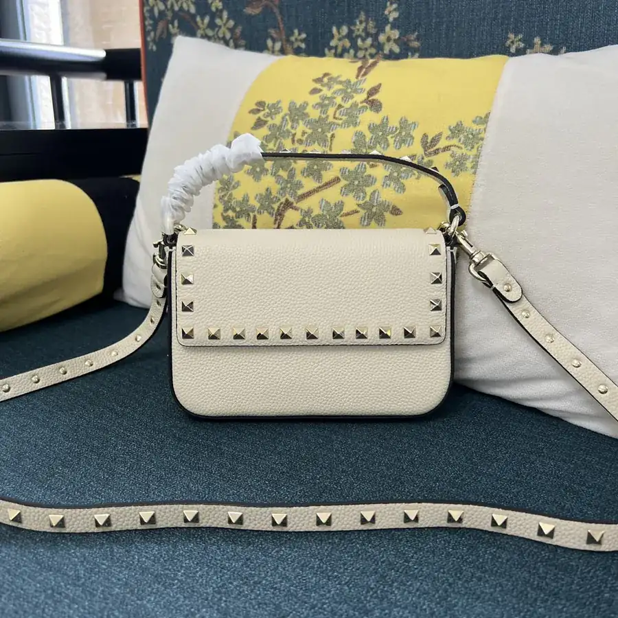 GARAVANI Grained Calfskin Bag with Stud Detail