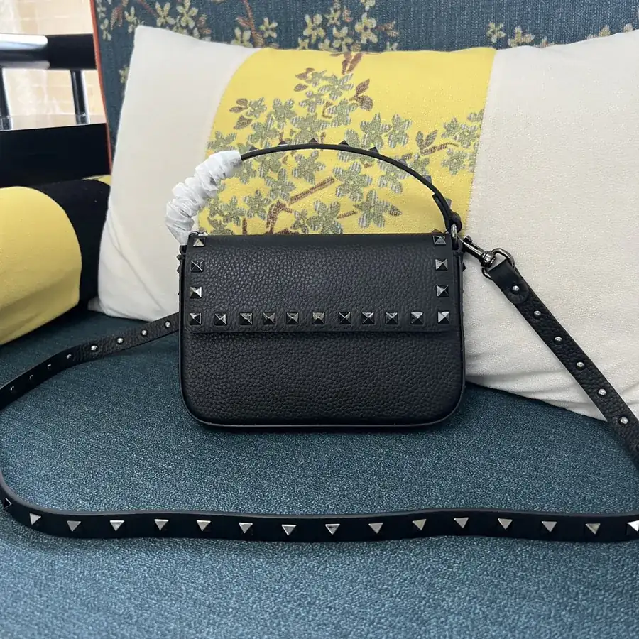 GARAVANI Grained Calfskin Handbag with Stud Details