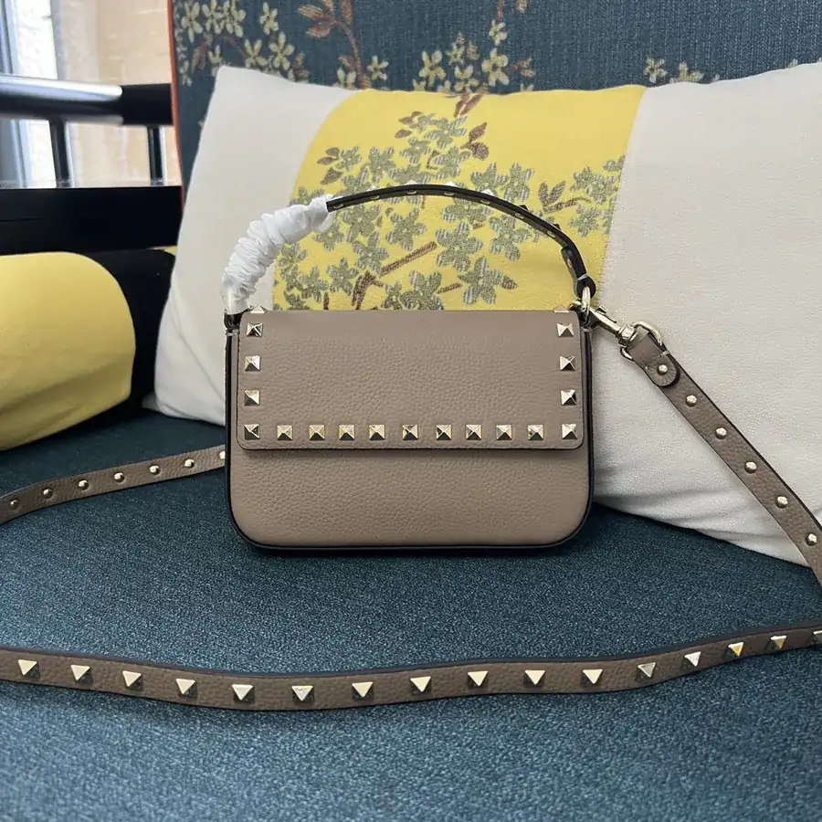 GARAVANI Grained Calfskin Bag with Stud Detail
