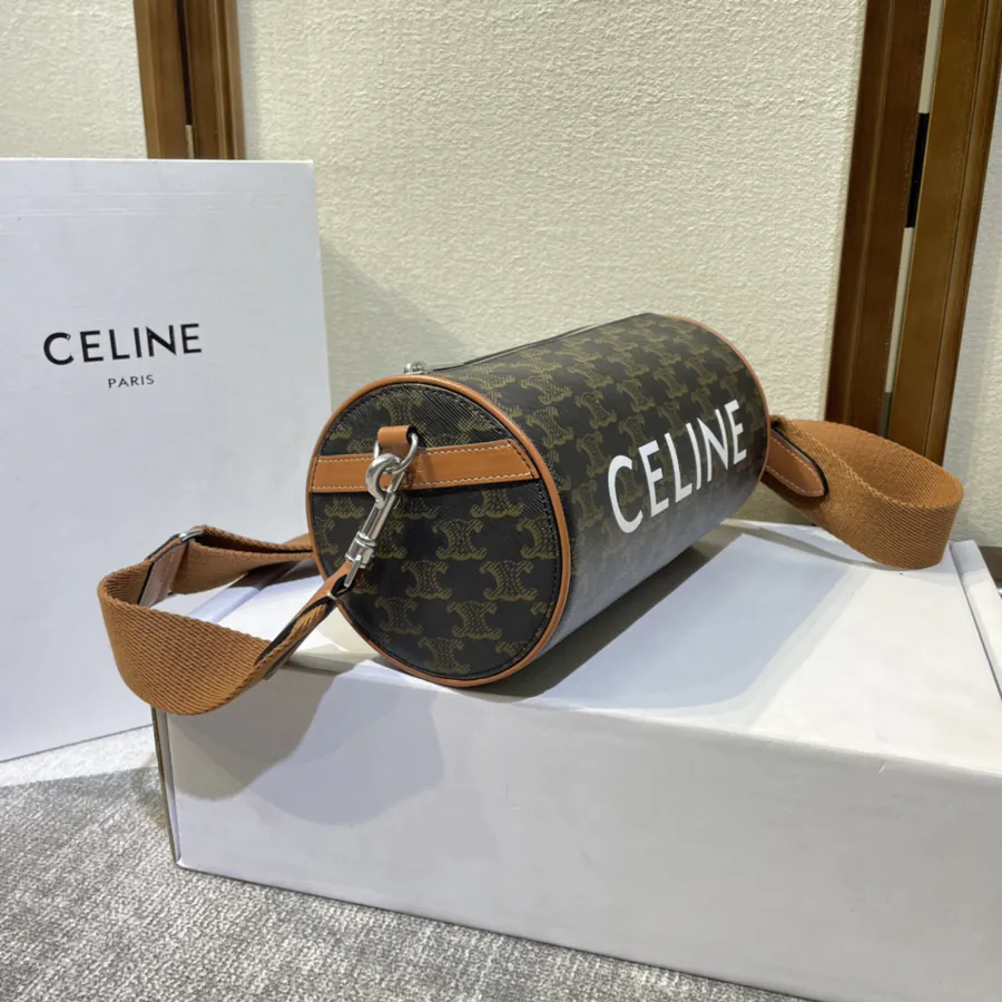 CELIN* 2022 New Signature Print Round Bucket Bag