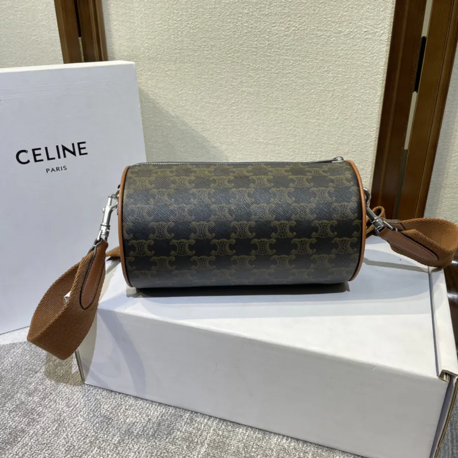 CELIN* 2022 New Signature Print Round Bucket Bag