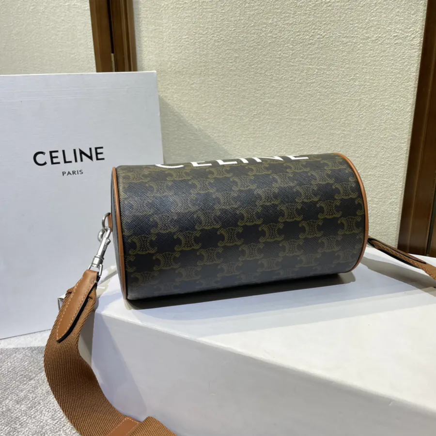 CELIN* 2022 New Signature Print Round Bucket Bag