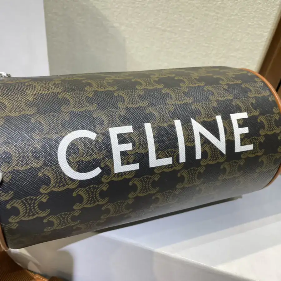CELIN* 2022 New Signature Print Round Bucket Bag