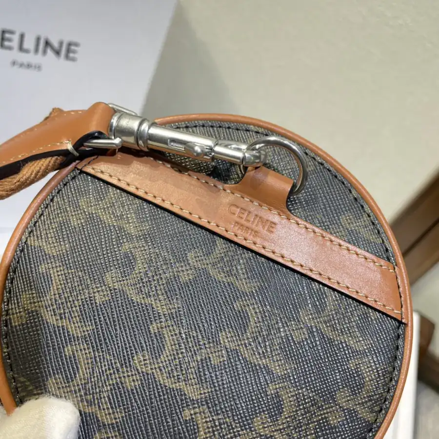 CELIN* 2022 New Signature Print Round Bucket Bag