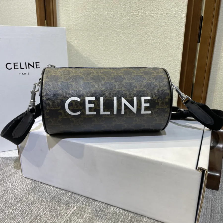 CELIN* 2022 New Signature Print Round Bucket Bag