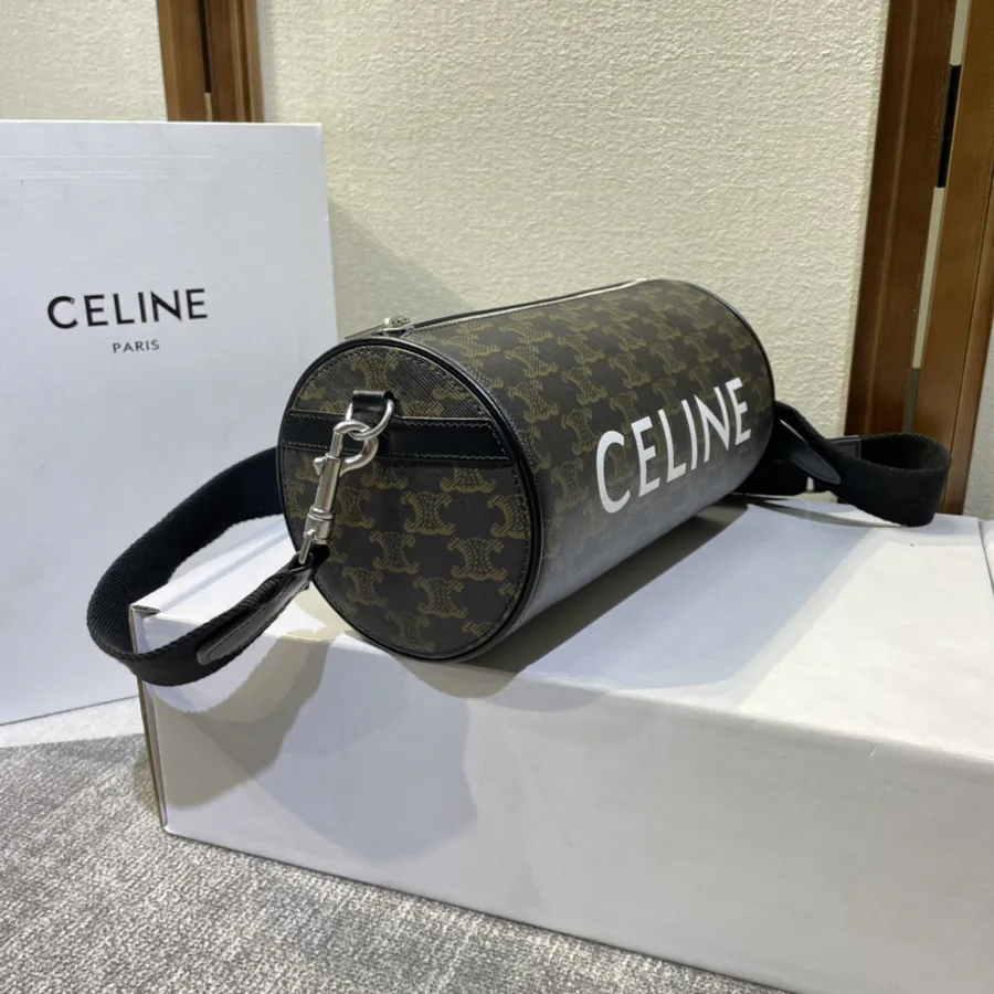CELIN* 2022 New Signature Print Round Bucket Bag