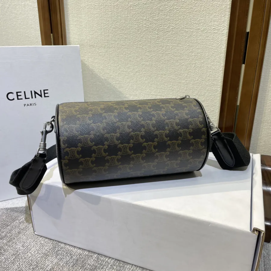 CELIN* 2022 New Signature Print Round Bucket Bag