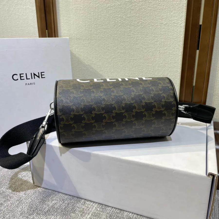 CELIN* 2022 New Signature Print Round Bucket Bag