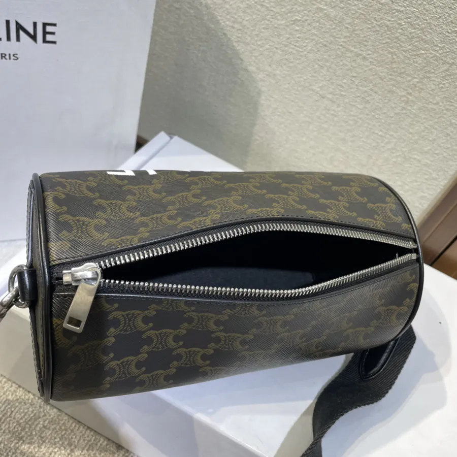 CELIN* 2022 New Signature Print Round Bucket Bag