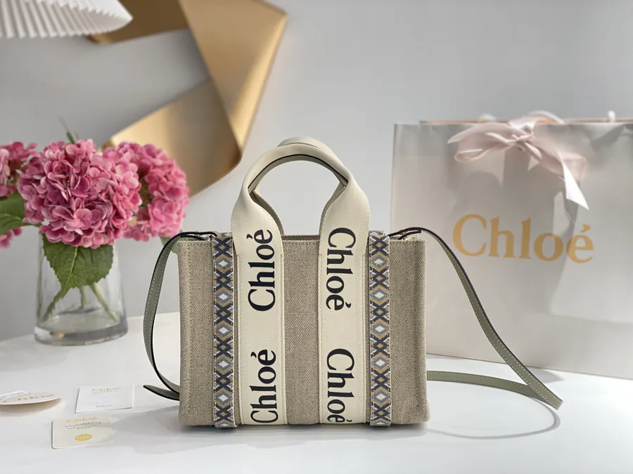 Chloe Woody Embroidered Tote Handmade Embroidery