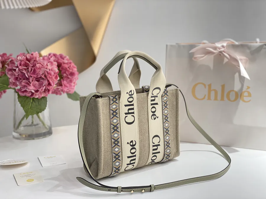 Chloe Woody Embroidered Tote Handmade Embroidery