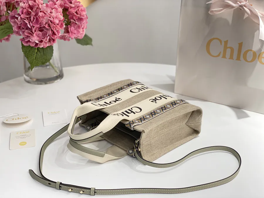 Chloe Woody Embroidered Tote Handmade Embroidery
