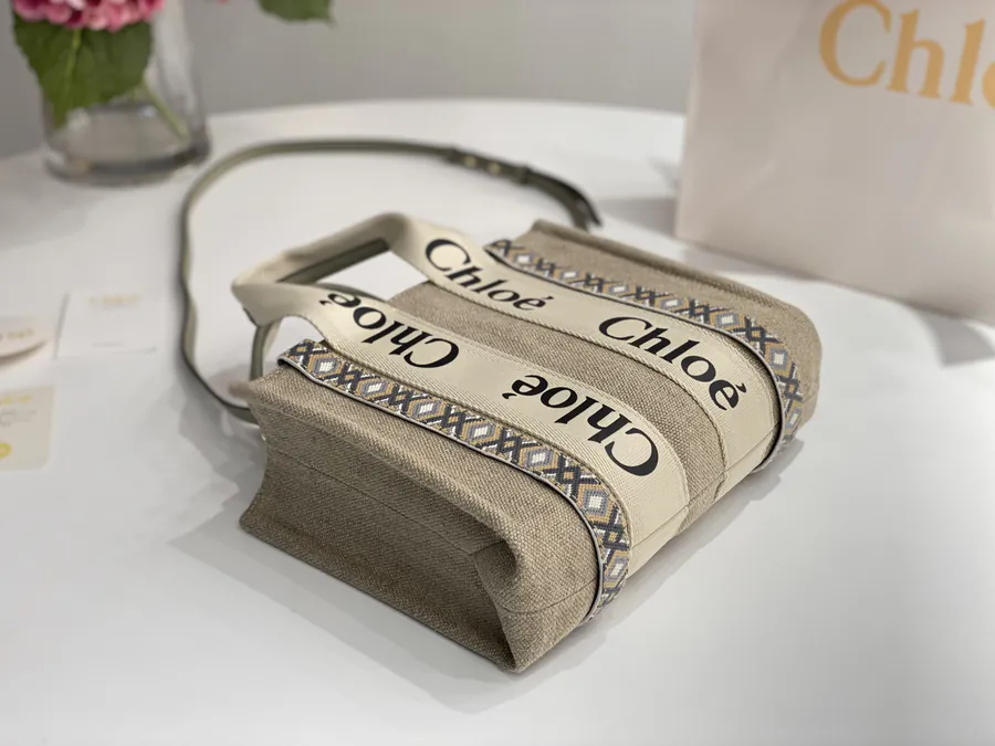 Chloe Woody Embroidered Tote Handmade Embroidery