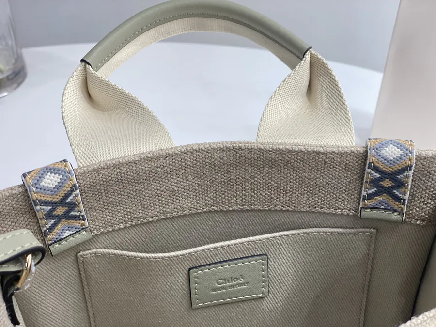 Chloe Woody Embroidered Tote Handmade Embroidery