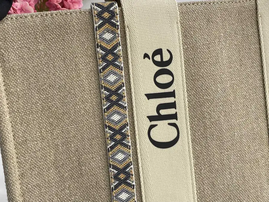 Chloe Woody Patchwork Tote Handmade Embroidery